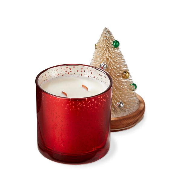 Cedar Fireplace Bottle Brush Candle