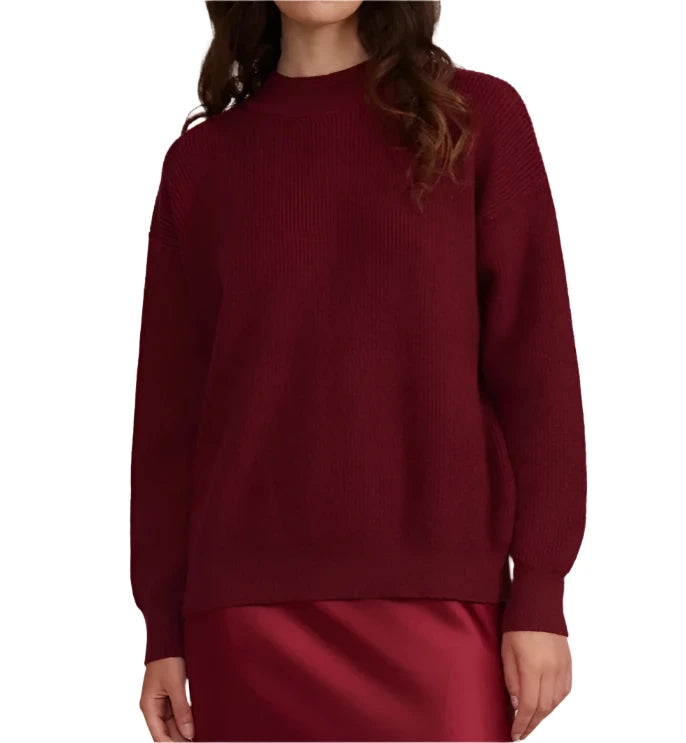 Britton Sweater - Maroon