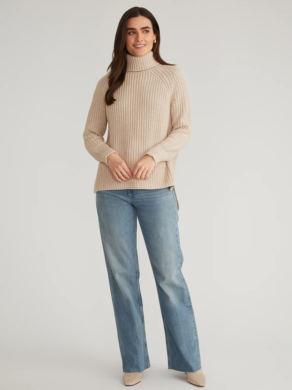 Stella Turtleneck Pullover - (black or wheat)