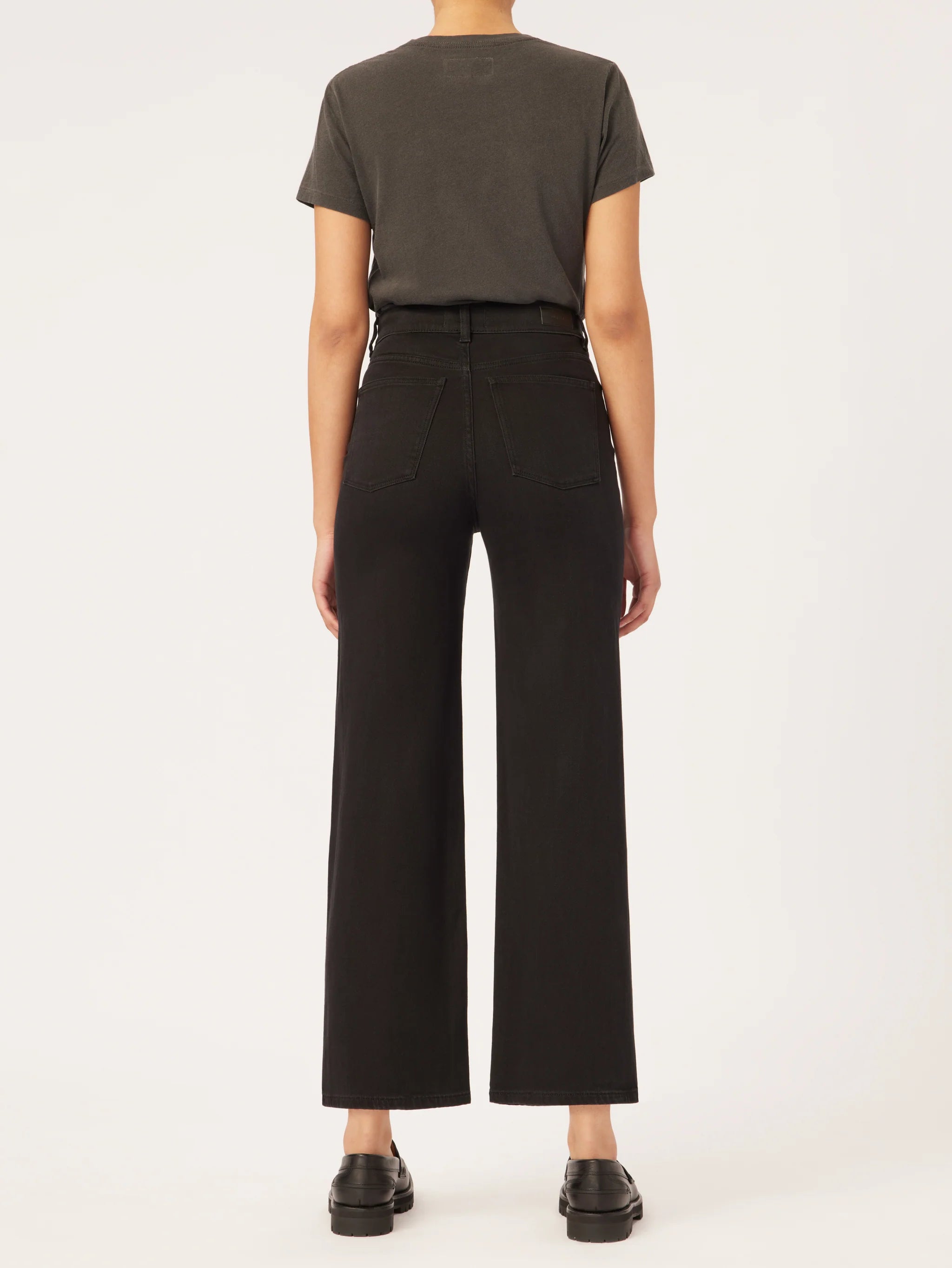 DL1961 Hepburn Wide Leg high Rise - Jet Black