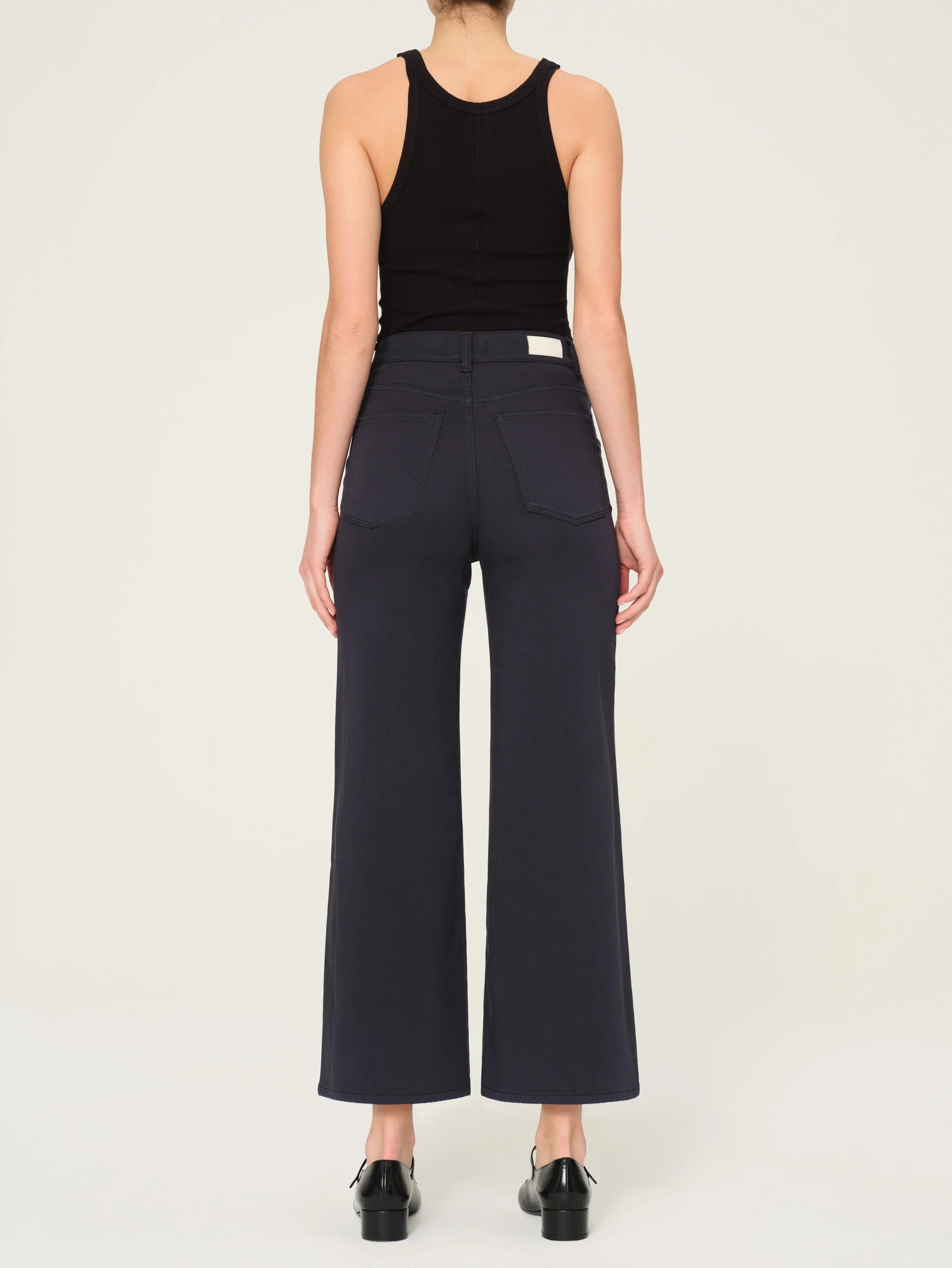 DL1961 Hepburn Wide Leg in Classic Navy