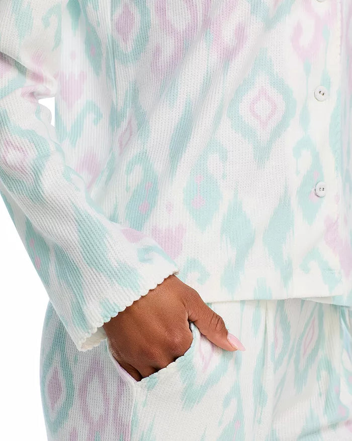 PJ Salvage Ikat Watercolor Jammie Set - Seafoam