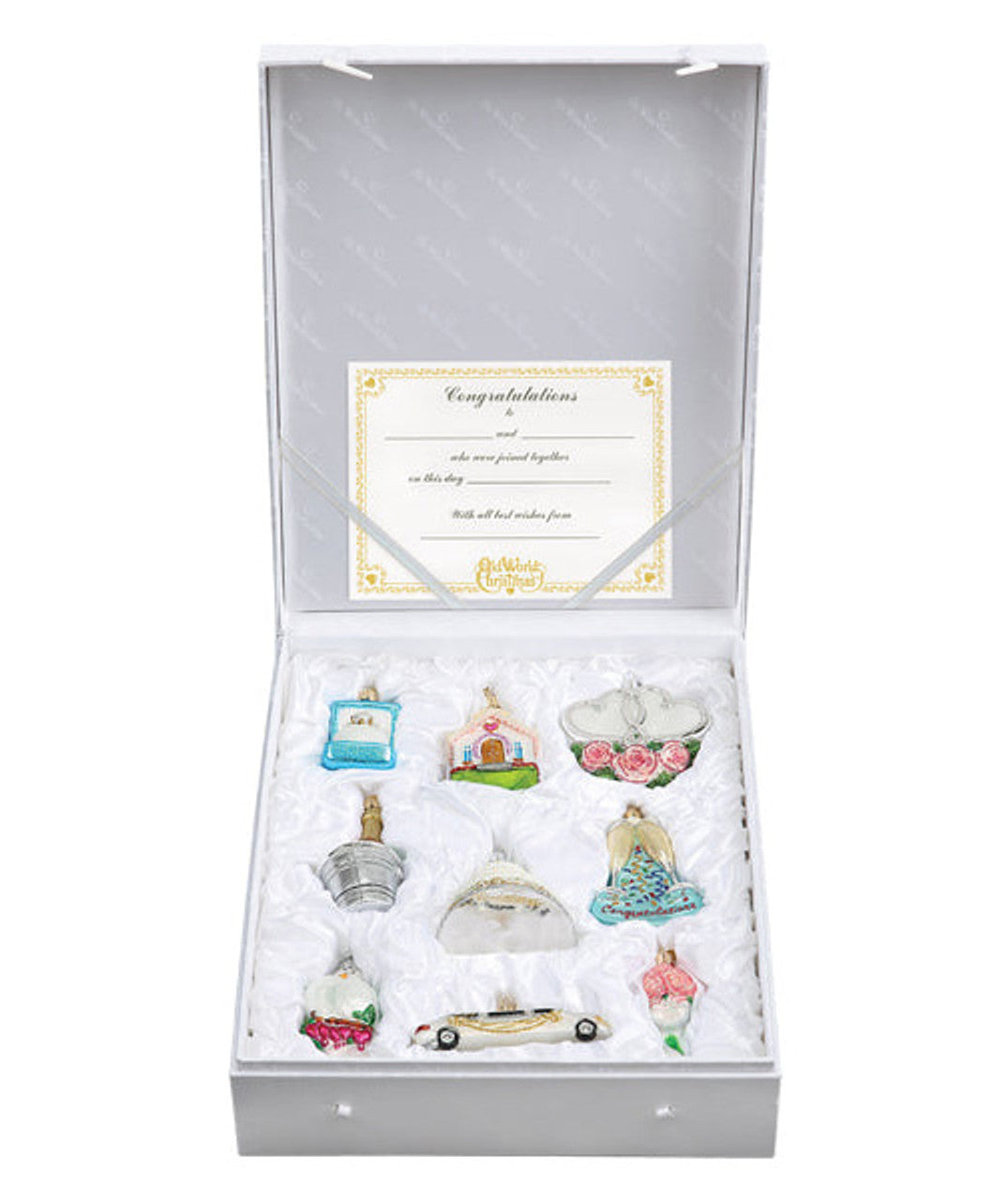 Just Married Ornaments Collection - (nine pieces)