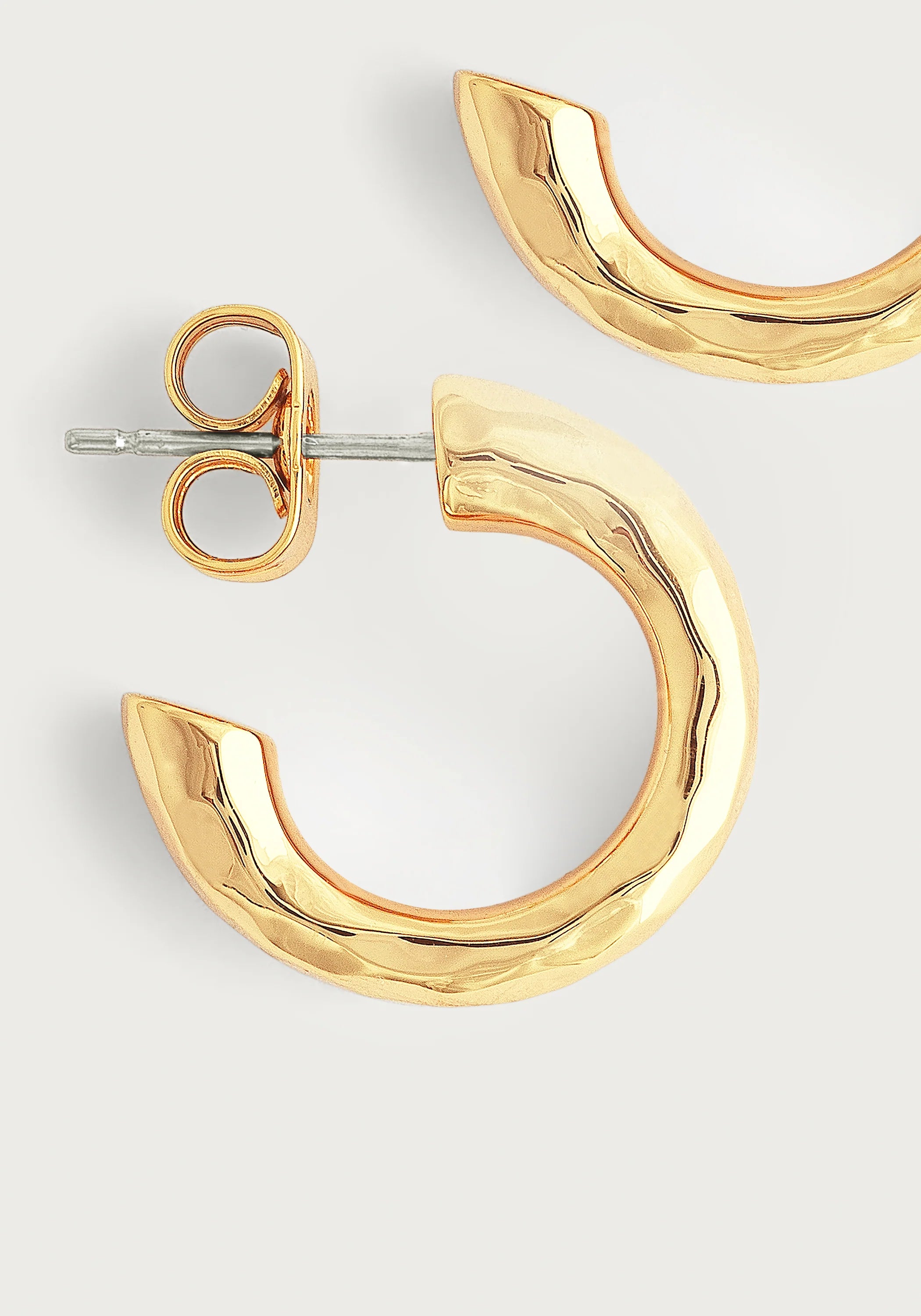 Anabel Aram Farrier Huggie Hoop Earrings - Gold