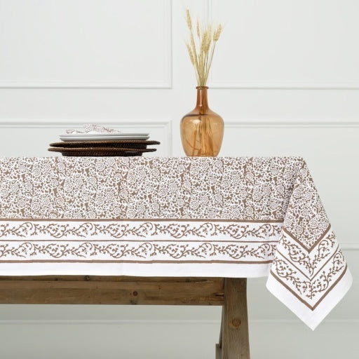 Pomegranate Tapestry Dark Chocolate Tablecloth