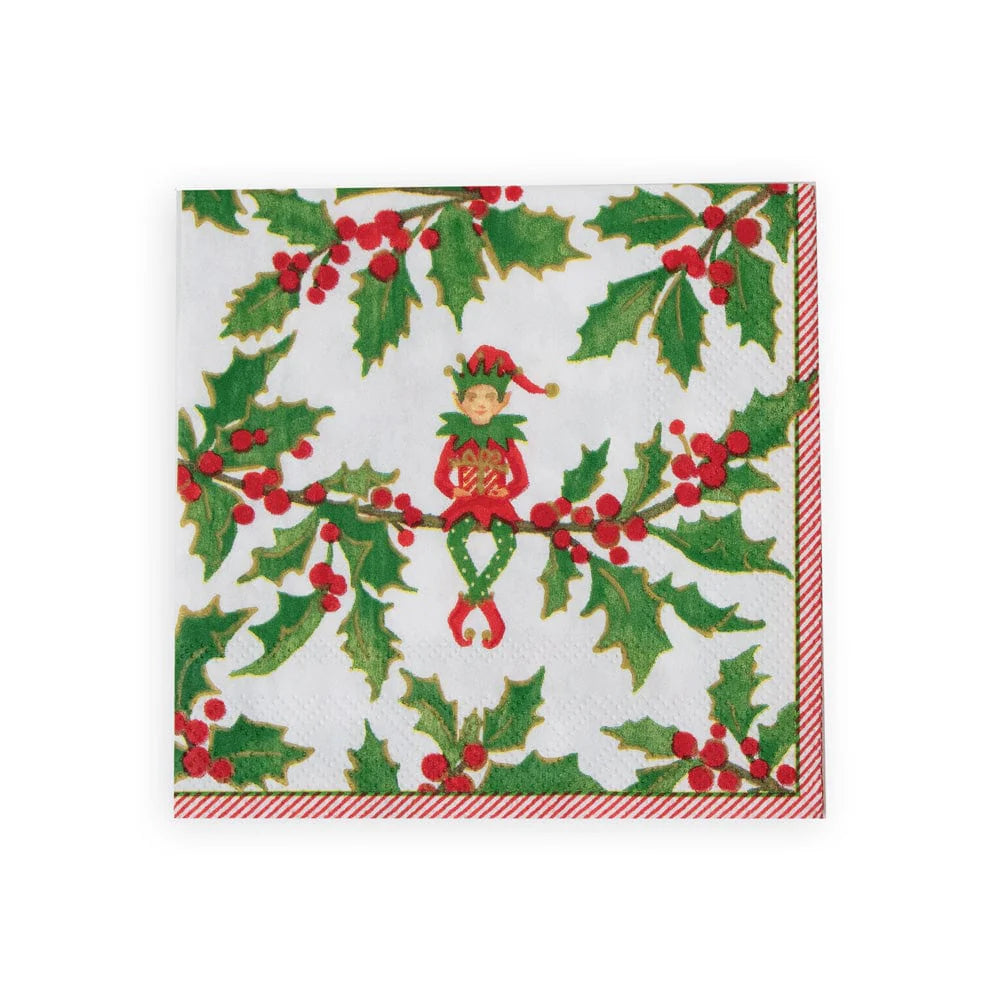 Jingle Elves Cocktail Napkins