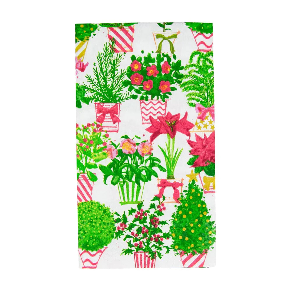 Christmas Flower Market Guest Towels