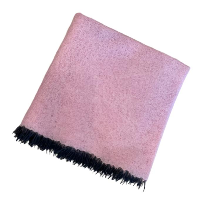 Cashmere Scarf with Eyelash Trim - 5 colors