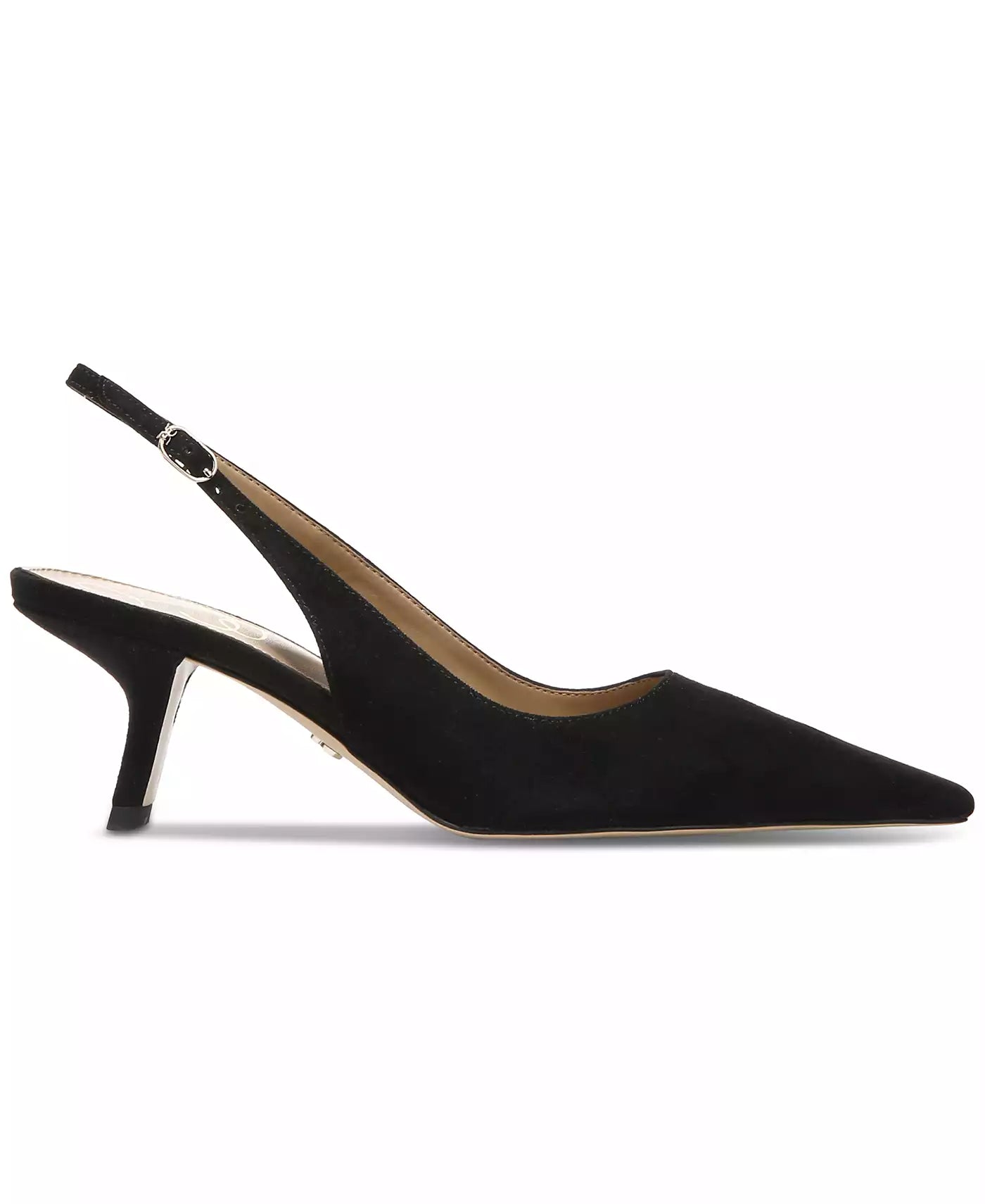 Sam Edelman Bianka Sling Back Heels - Black Suede