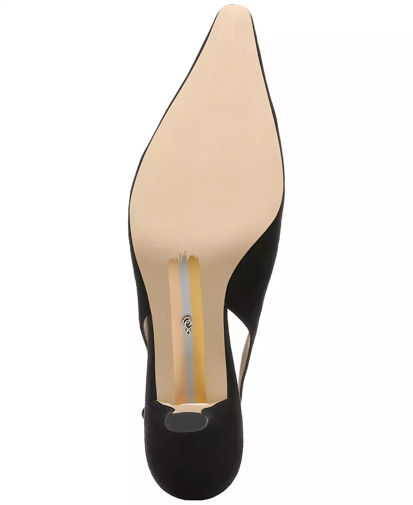 Sam Edelman Bianka Sling Back Heels - Black Suede