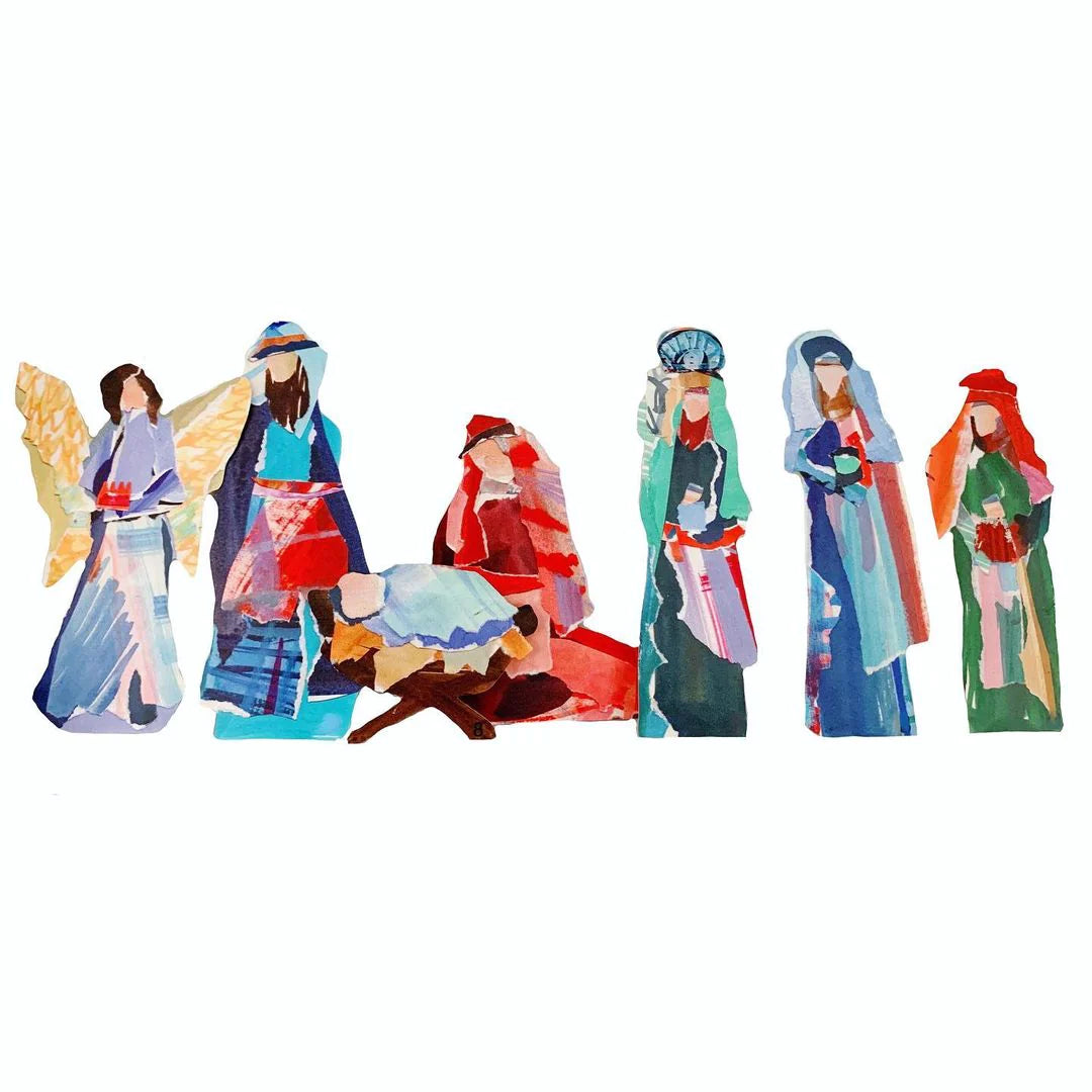 Lauren Dunn 12 piece Nativity - Small