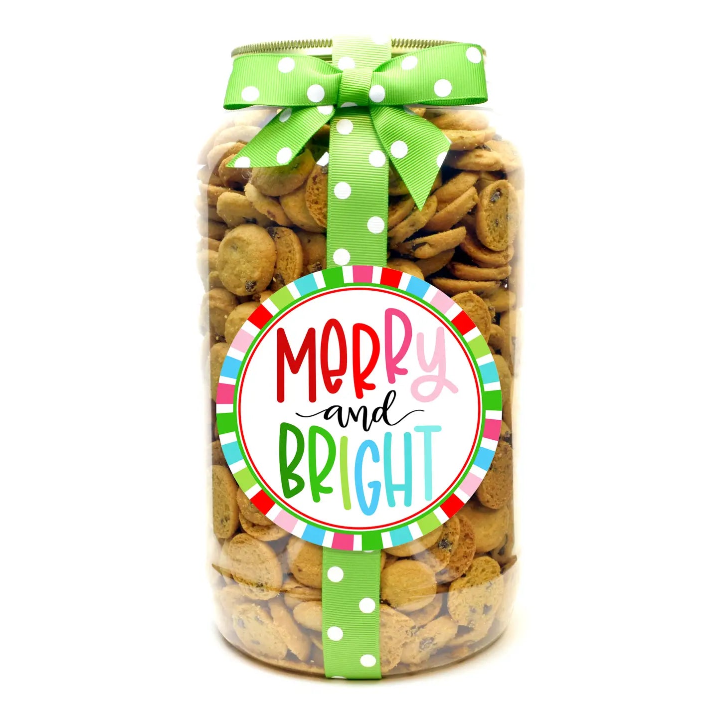 Chocolate Chip Cookies Merry & Bright Dot Enjoy - (three colors)