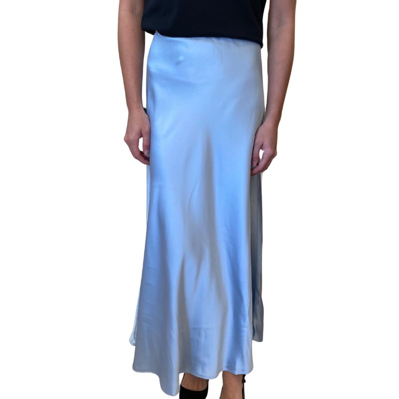 Tyler Boe Edie Charmeuse Skirt - Lt Blue