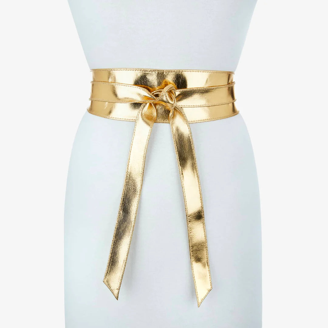 Brave Leather Mananas Belt - Bronze Napa / Metallic Gold