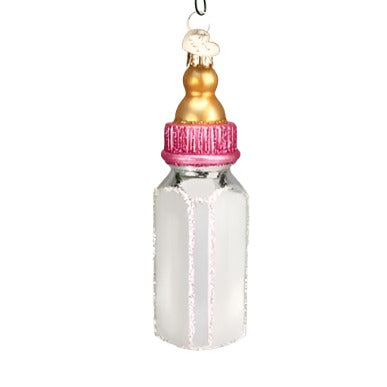 Girl Baby Bottle Ornament