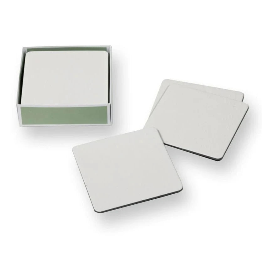 Cream Square Coasters