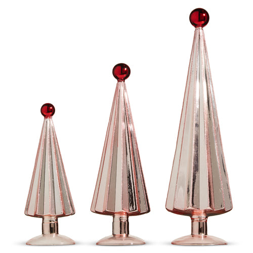 Pink Trees with Ball Tip - (three sizes)