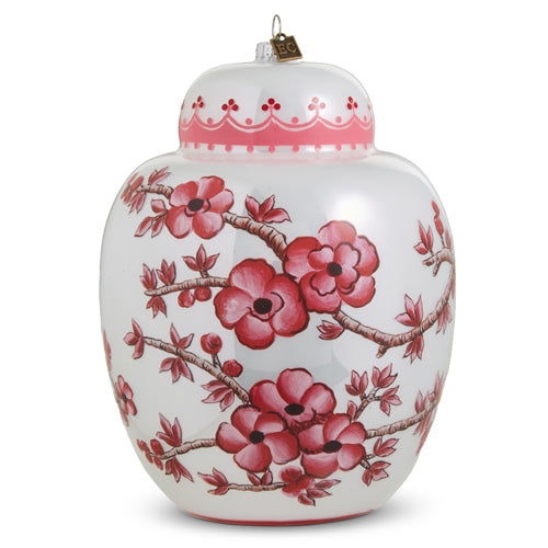 Ginger Jar Ornament - Pink 8"