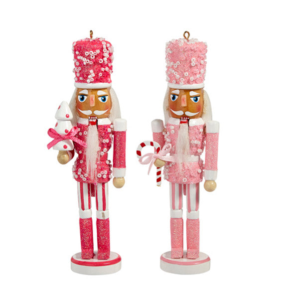 6" Pink Nutcracker Ornament - (two colors)