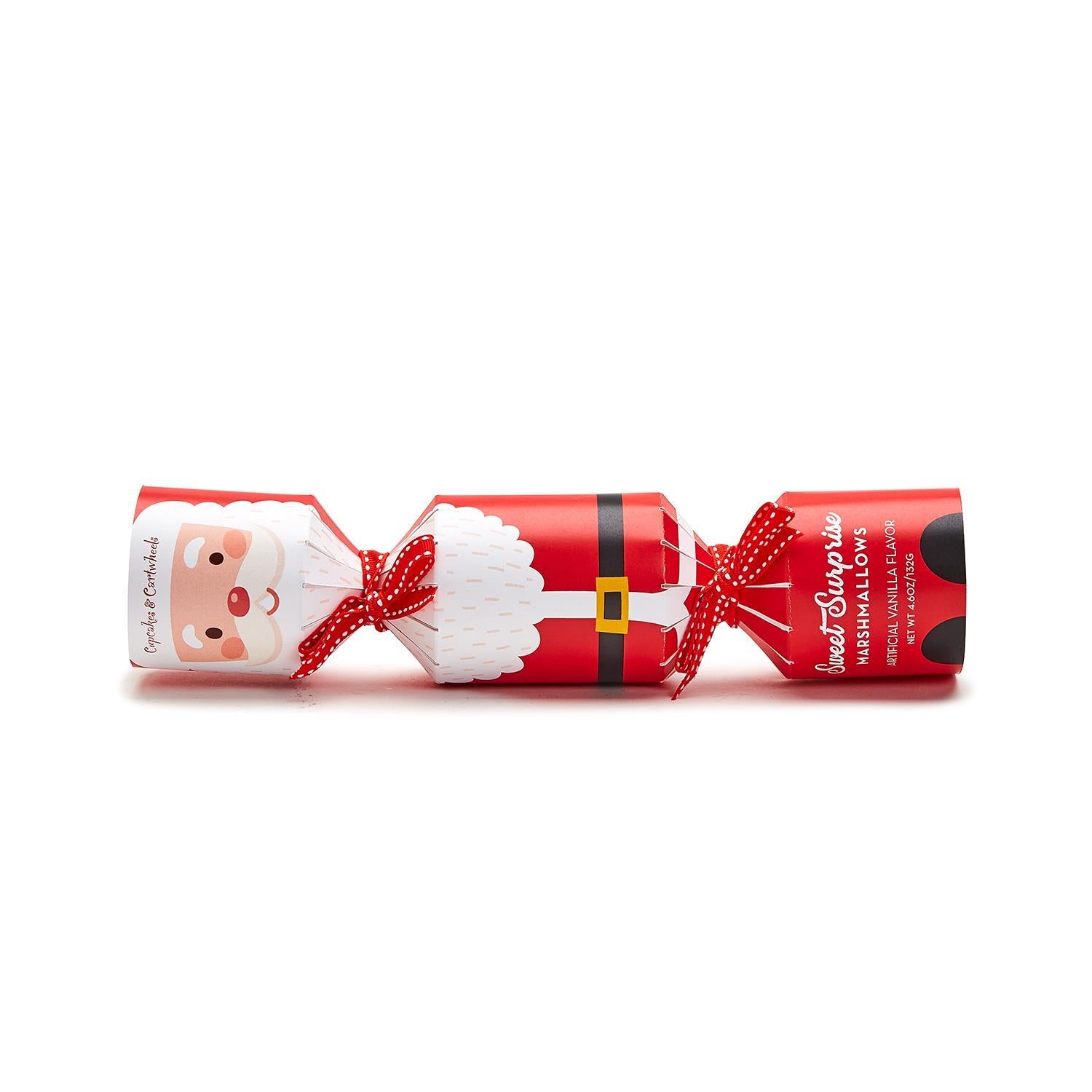 Sweet Surprise Santa Cracker with 4 Pc Vanilla Marshmallow Candy