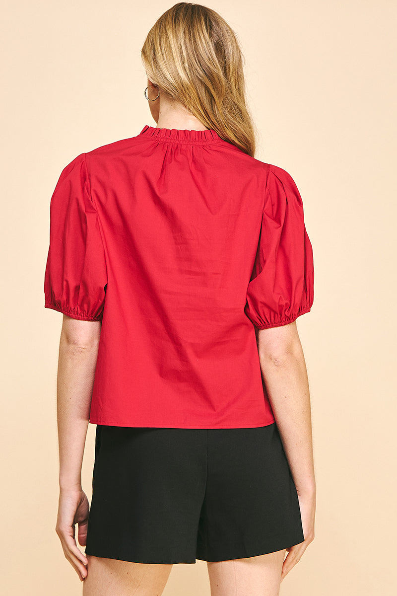 The Valerie Top - Blue or Red