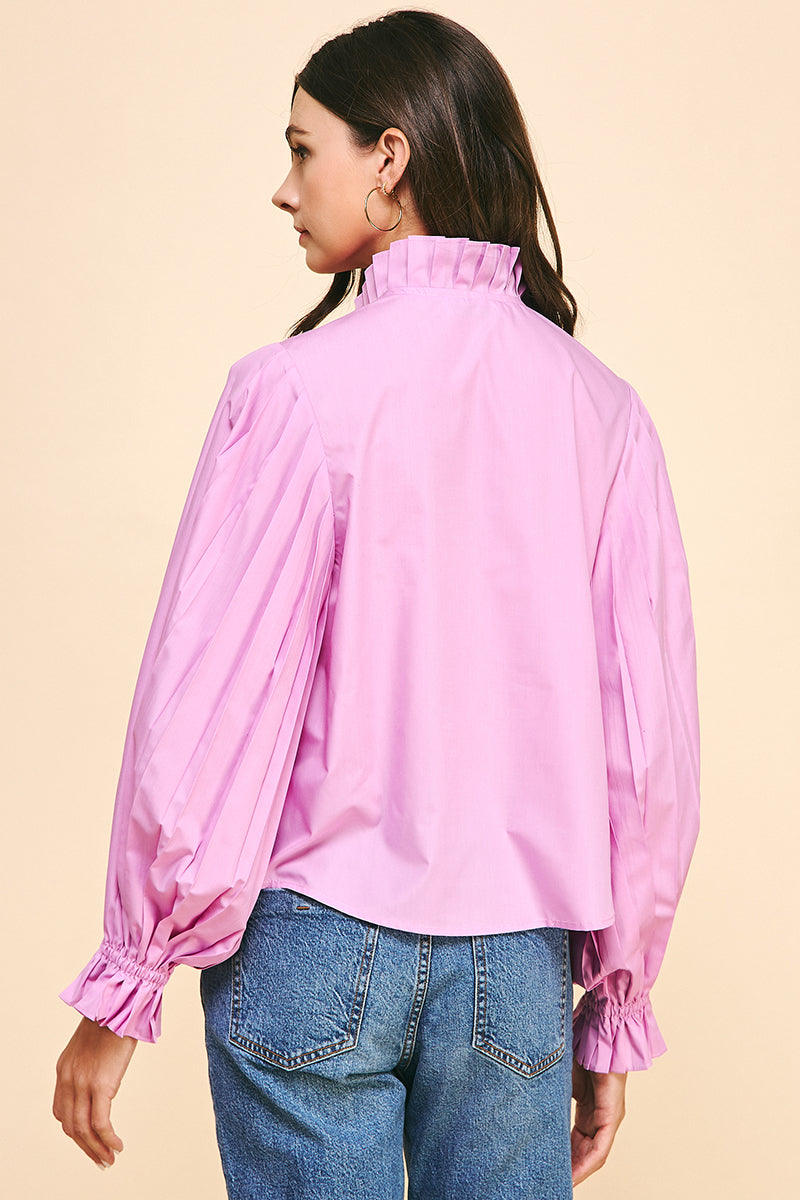 Collared Button Down Shirt - Pink