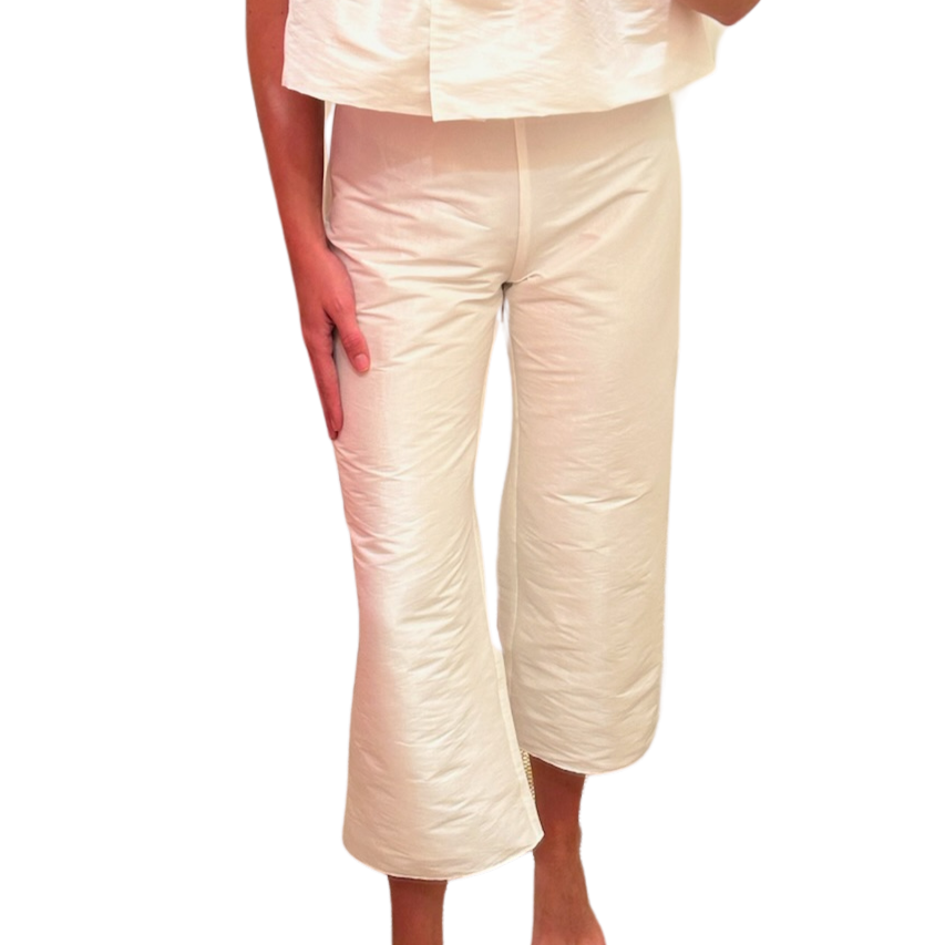 Flora Bea Silk Ahoy Pants - Ivory