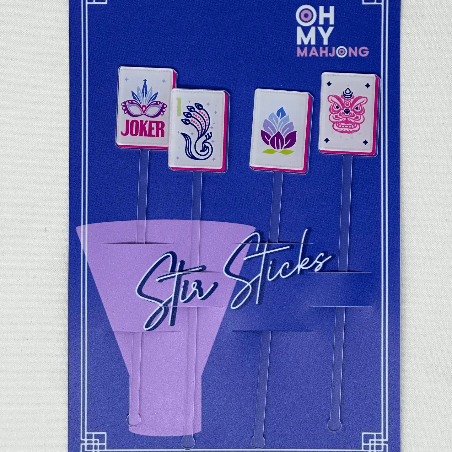 Mahjong Cocktail Stir Sticks - (two styles)