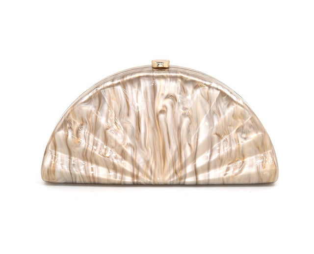 Acrylic Shell Clutch - (three colors)