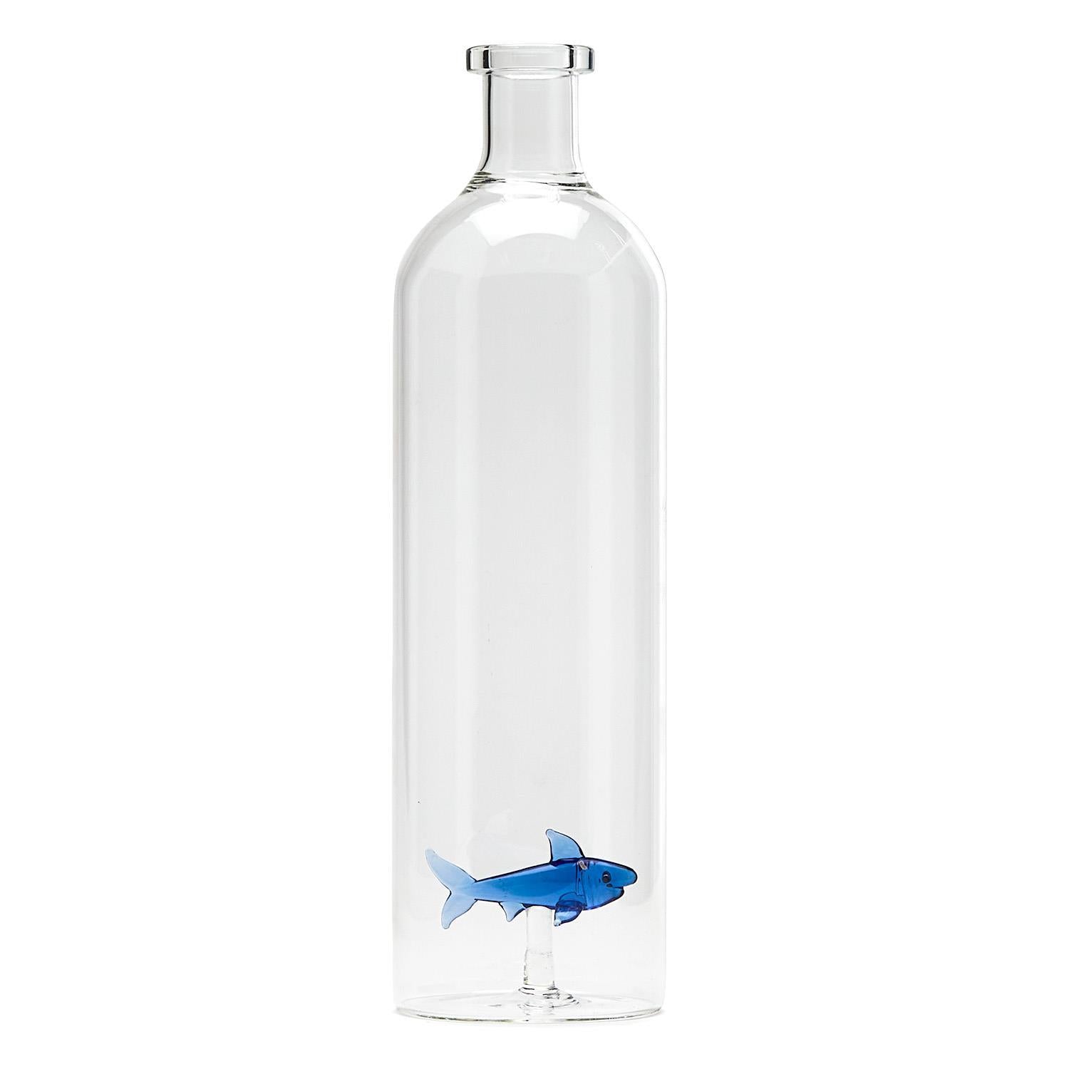 Great White Shark Glass Bottle / Vase