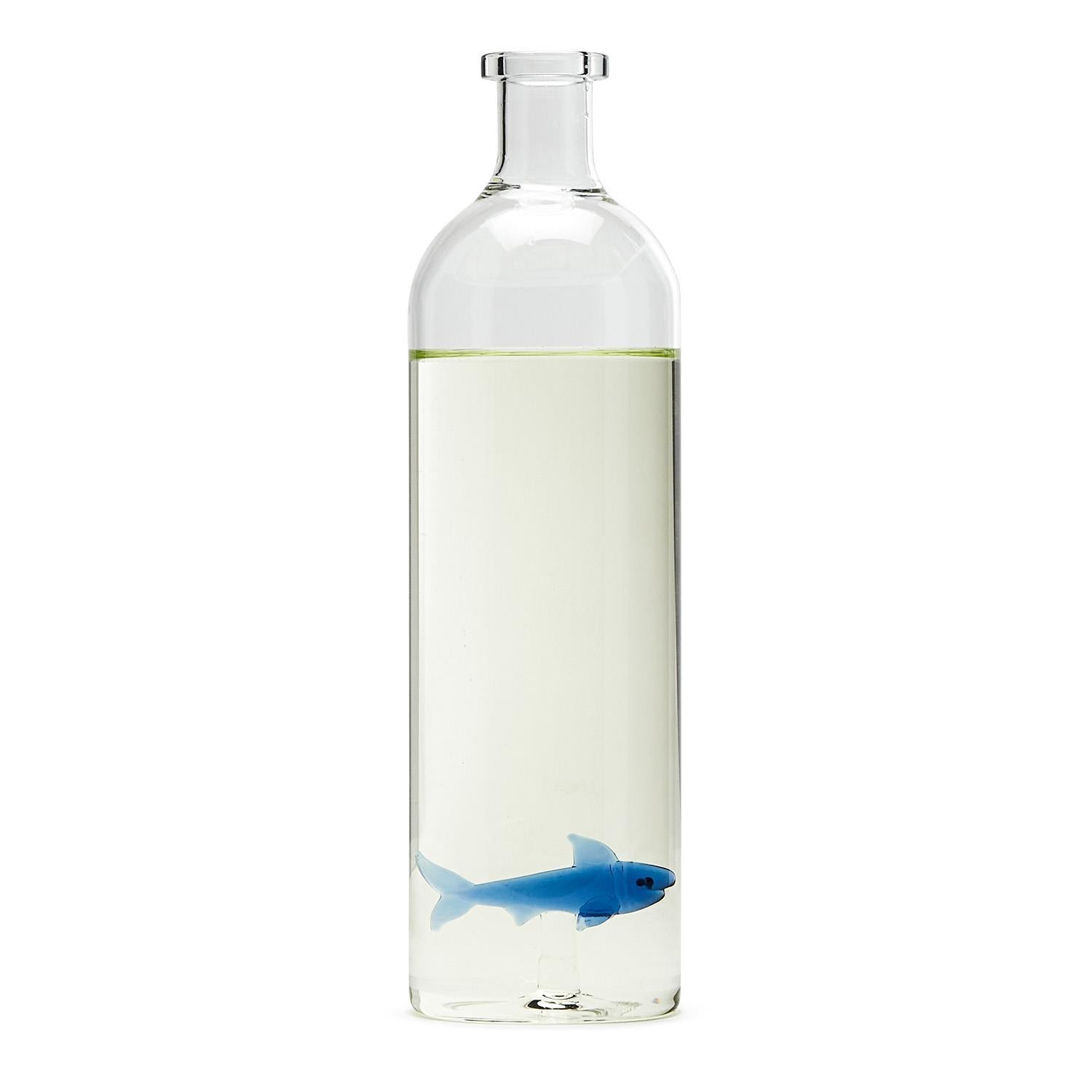 Great White Shark Glass Bottle / Vase