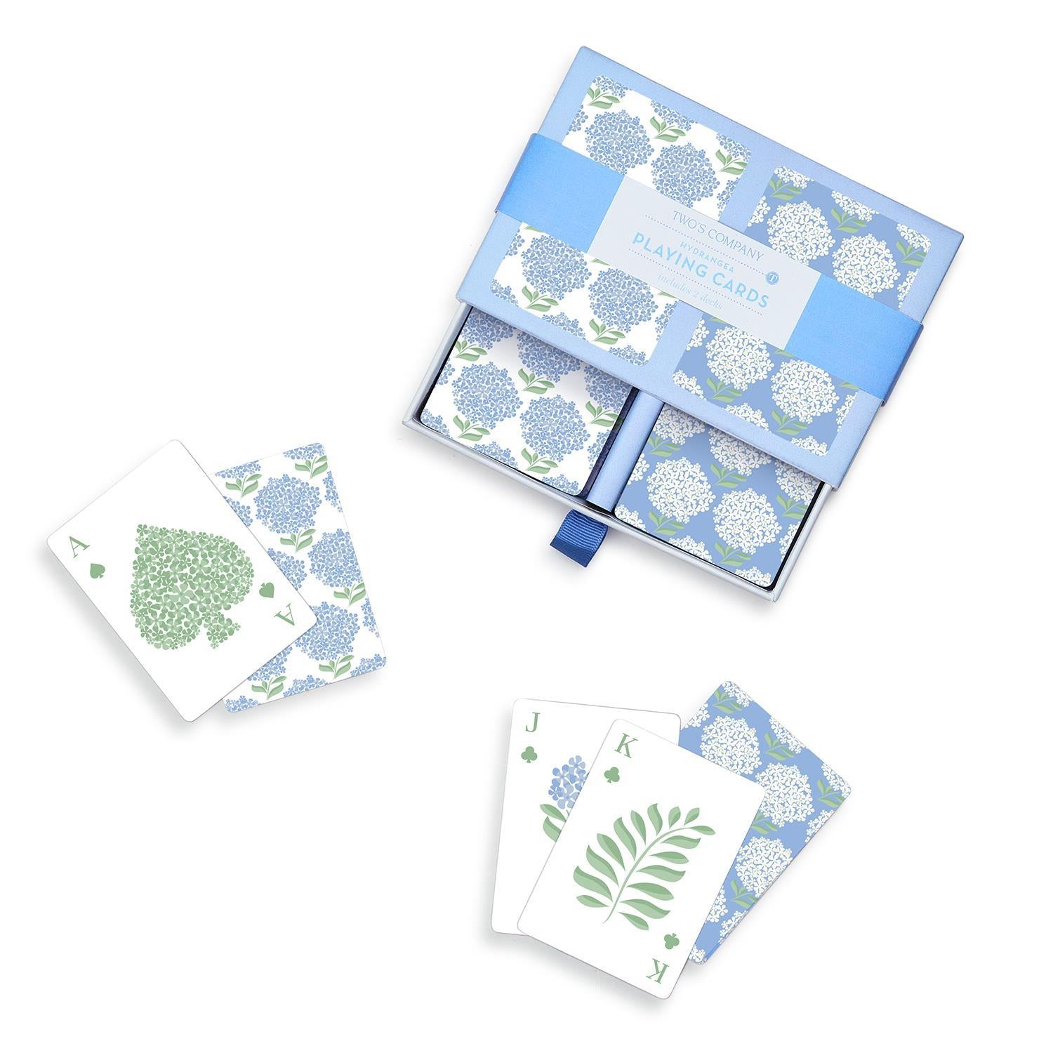 Hydrangea Double Deck Textured Playing Cards