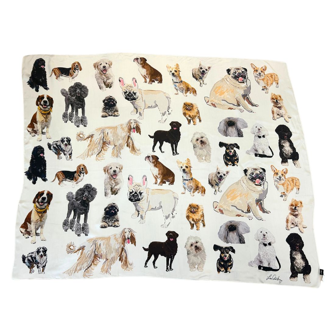 Lisa Courtney Scarves - Westminster - White