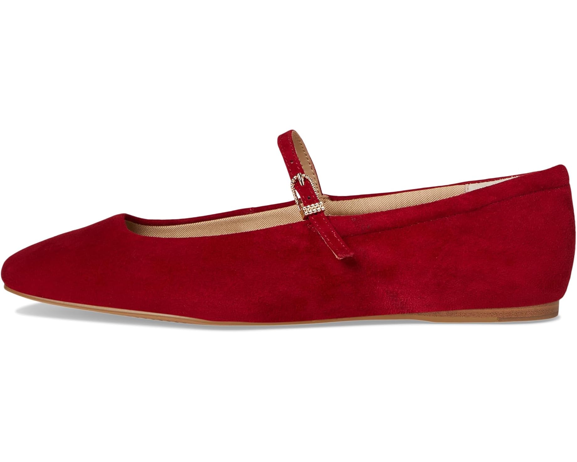 Dolce Vita Red Suede Mary Jane Flats