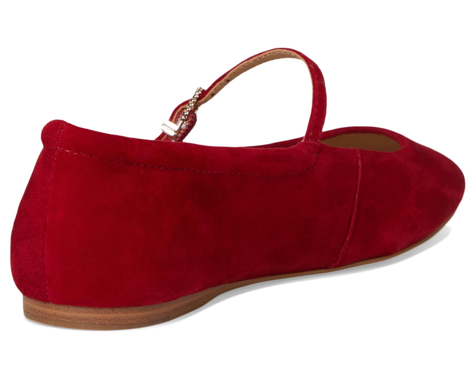 Dolce Vita Red Suede Mary Jane Flats