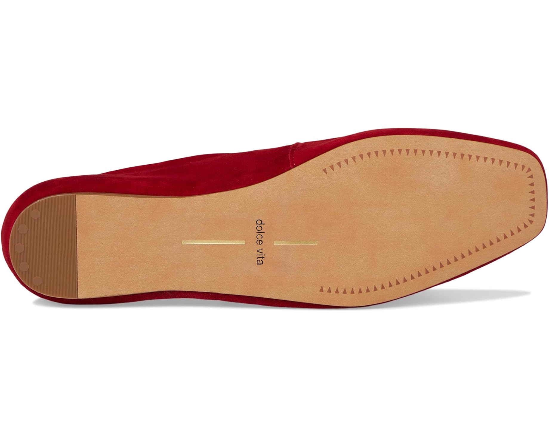 Dolce Vita Red Suede Mary Jane Flats