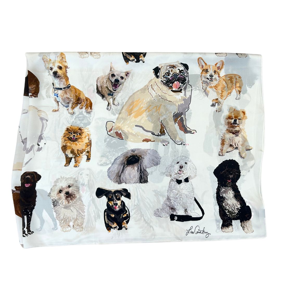 Lisa Courtney Scarves - Westminster - White