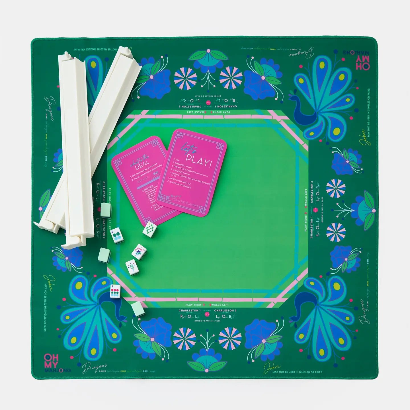 Birdie Green Mahjong Mat