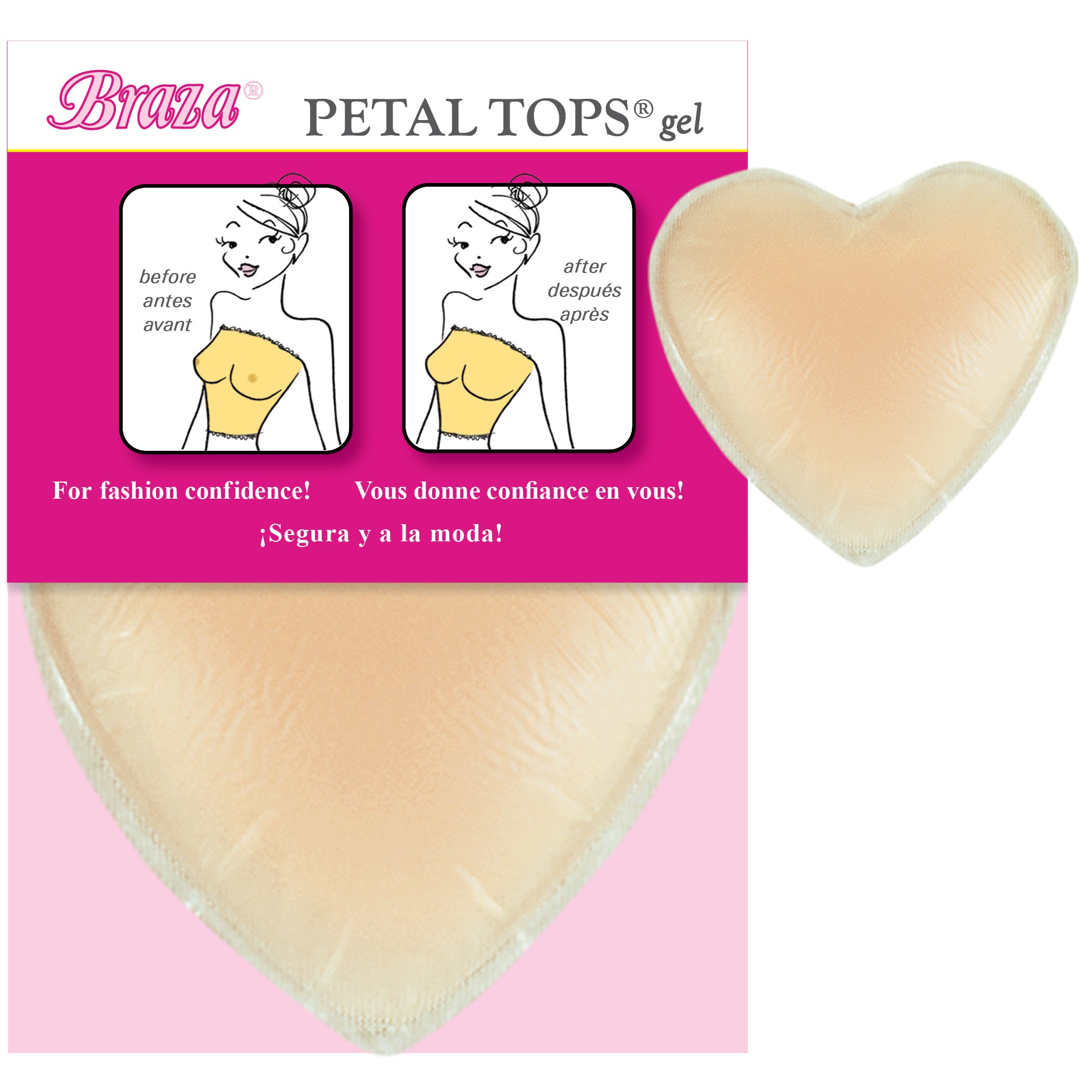 Swim Gel Heart Petals Reusable - Beige