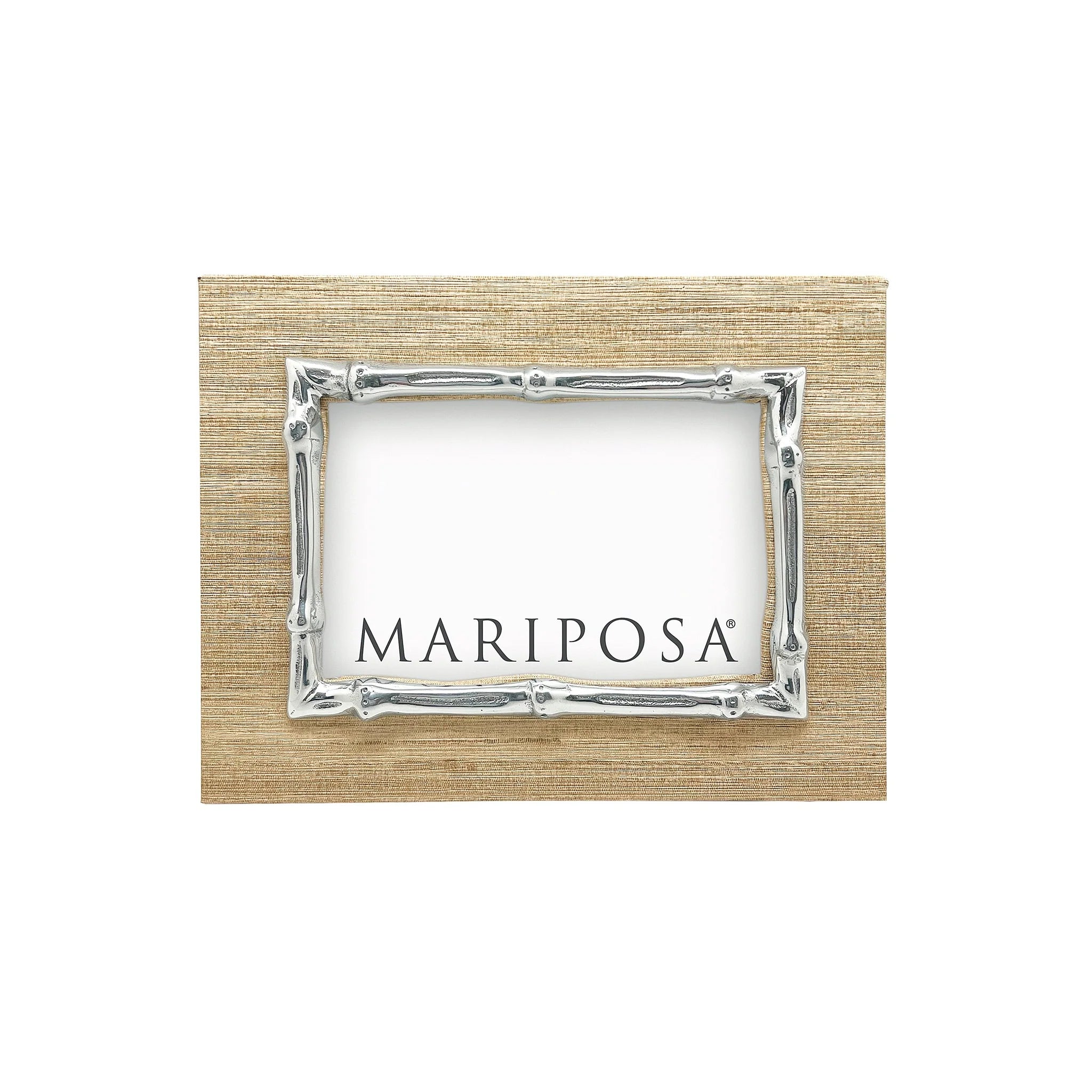 Mariposa Mallocra Faux Grasscloth Bamboo Frame - 2 Sizes