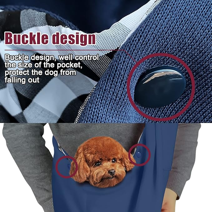 Reversible Pet Dog Sling Carrier for 3-12lbs