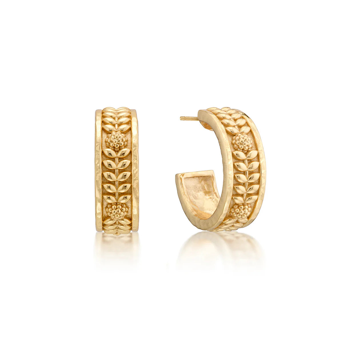 Capucine De Wulf Berry Vine Small Hoop Earrings