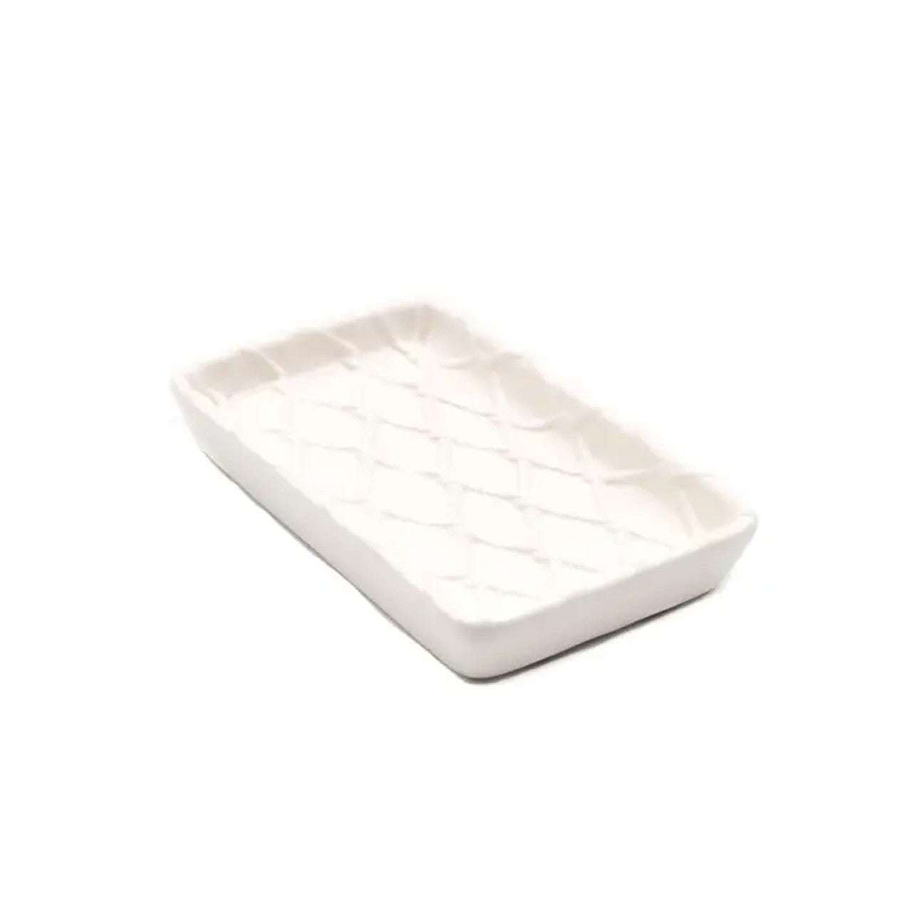 Lattice Soap Dish - White