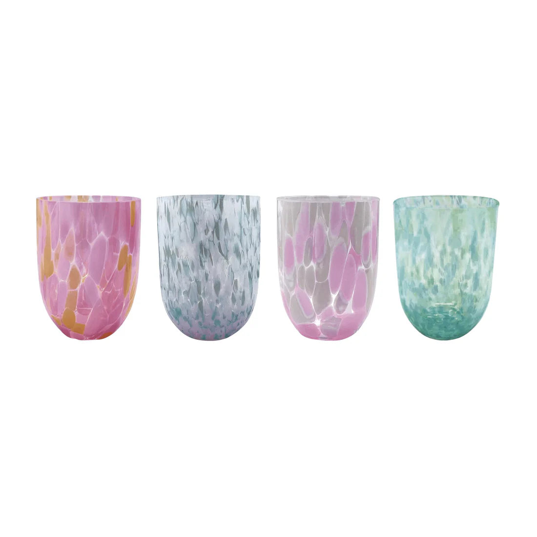 Mariposa Sip Sip Stemless Assorted Set of 4