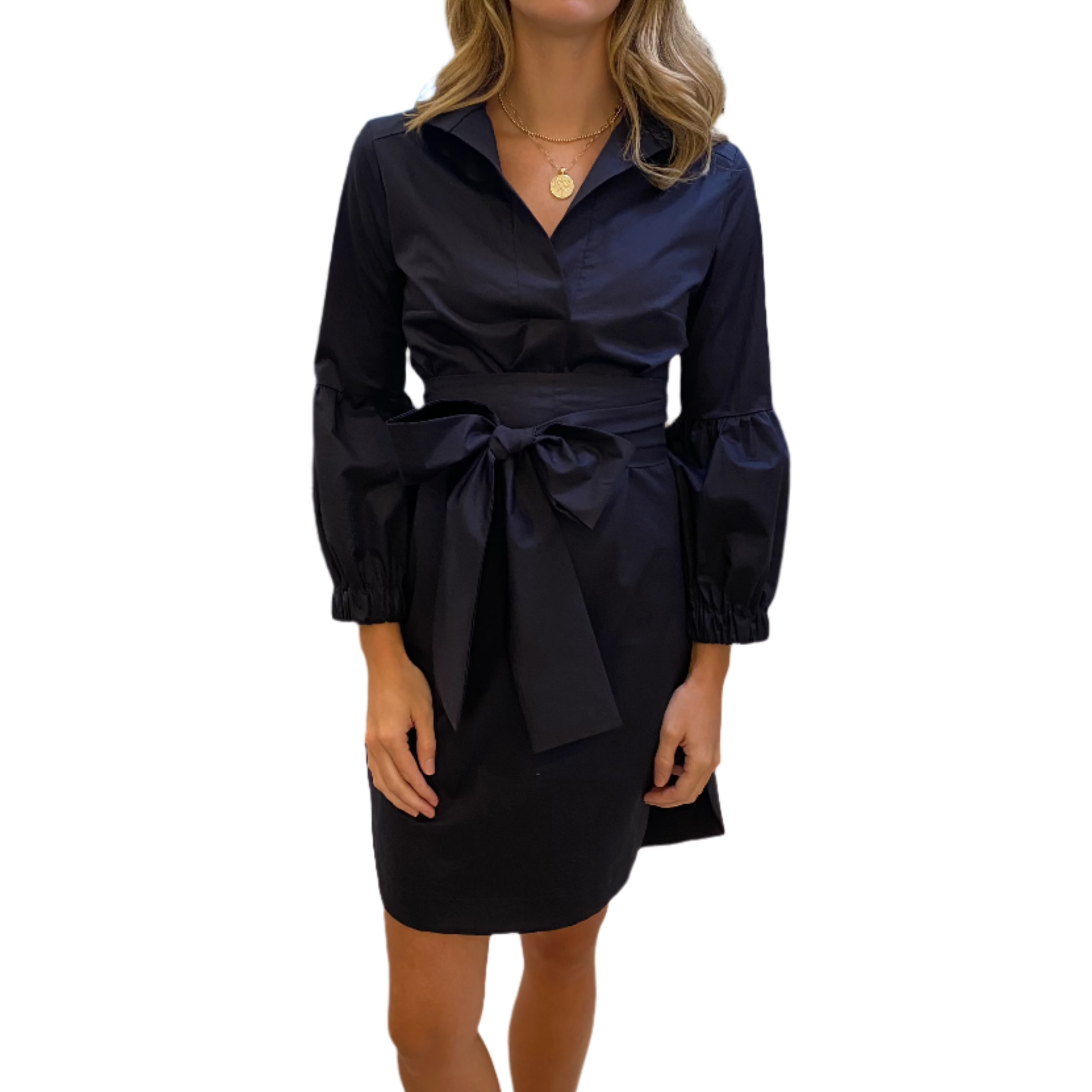 Monica Nera Colette Dress - Navy