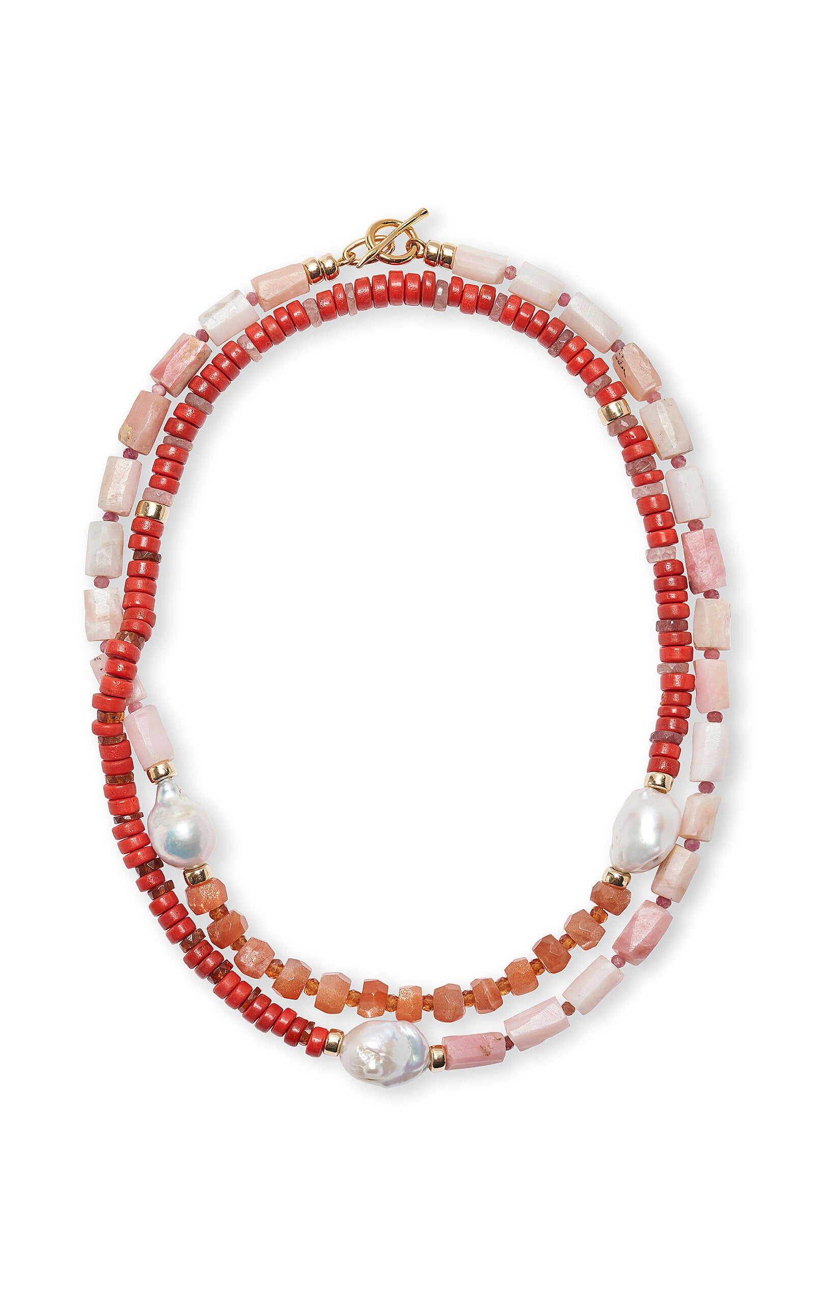 Lizzie Fortunato Cabana Necklace in Panama Pink