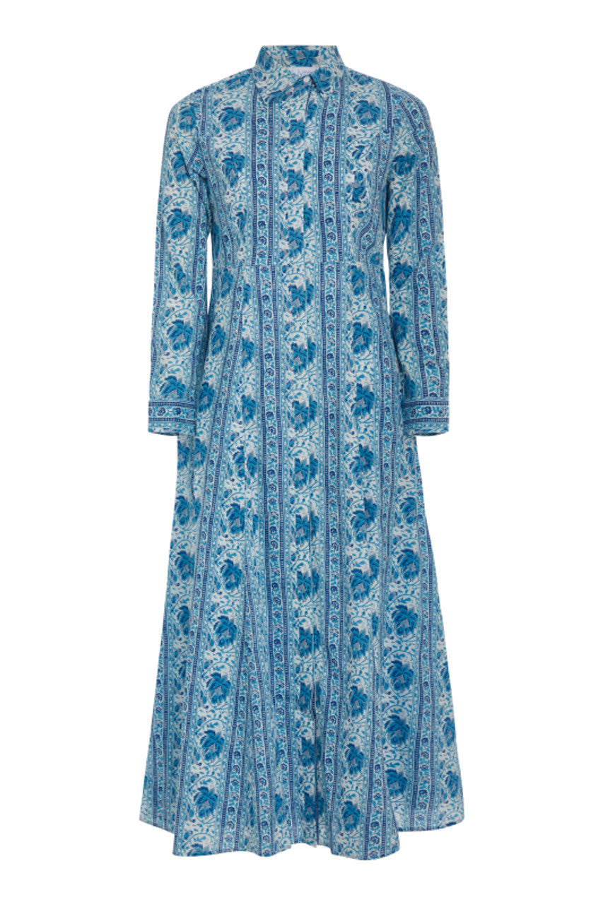 Livro Classic Shirt dress - Mumbai Stripe Blue