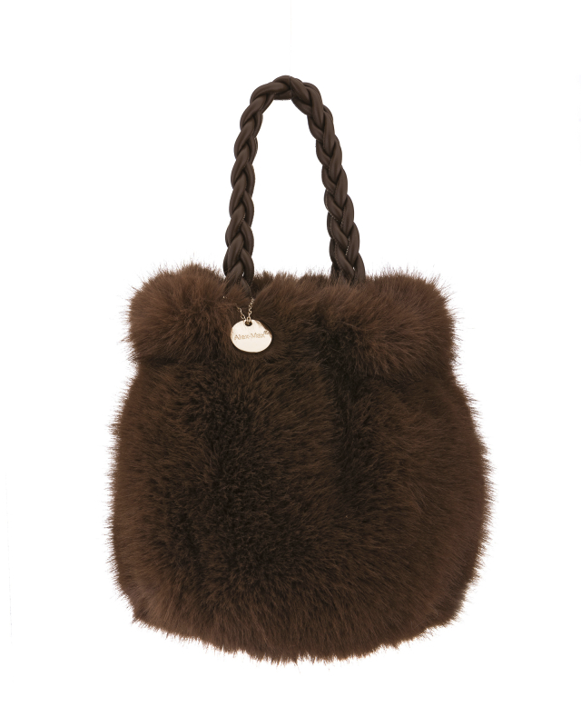 Double Handle Faux Fur Purse - (four colors)