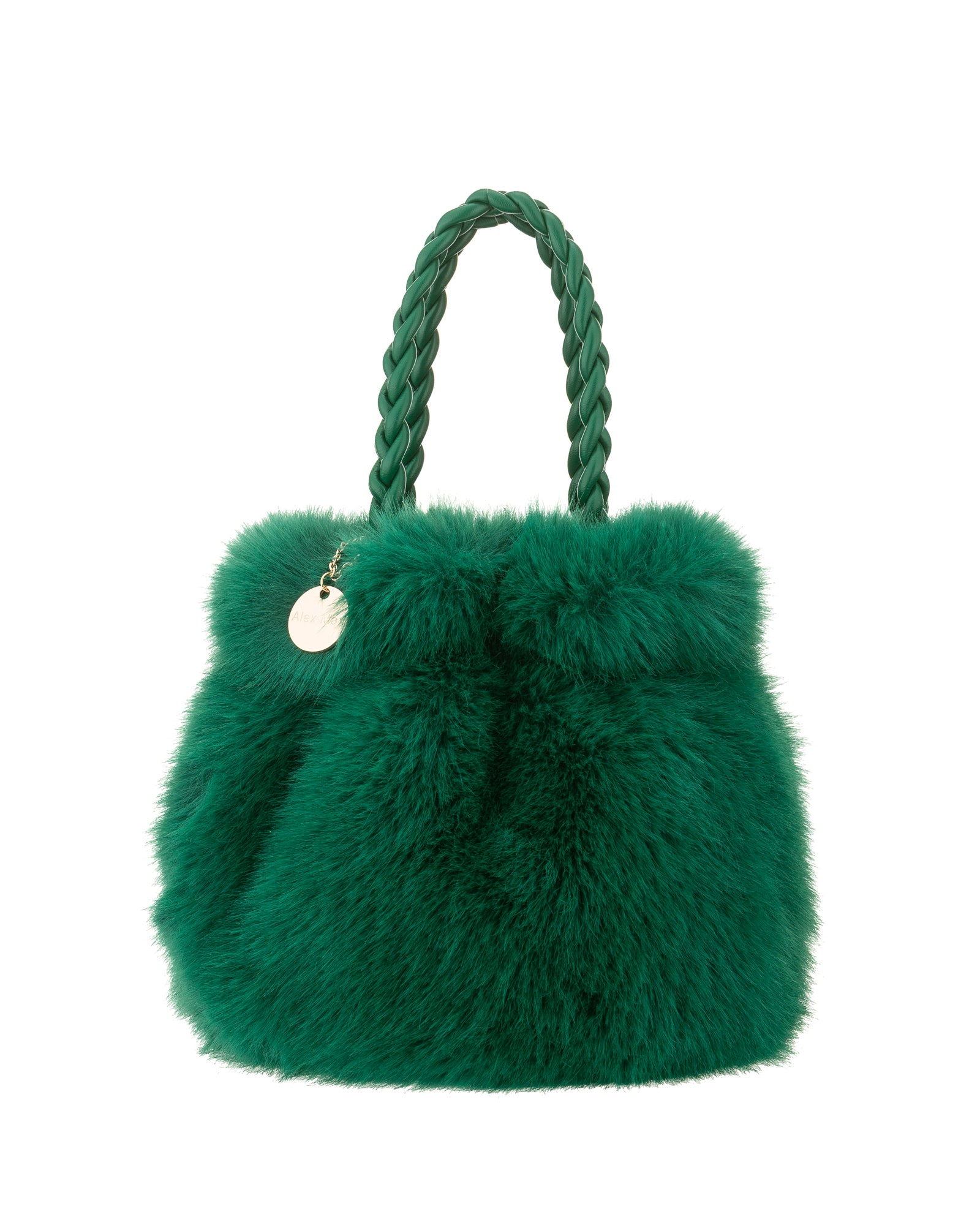 Double Handle Faux Fur Purse - (four colors)