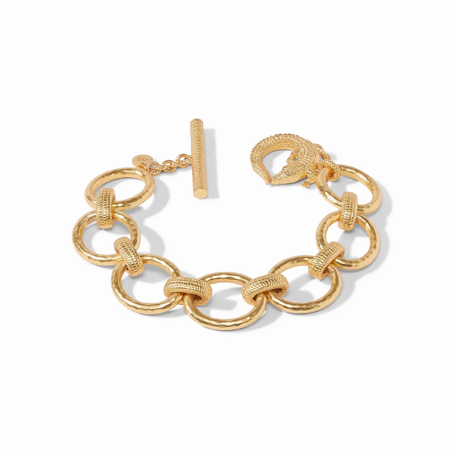 Julie Vos Alligator Link Bracelet - Gold OS